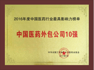 Top 10 Pharmaceutical Outsourcing Companies in China